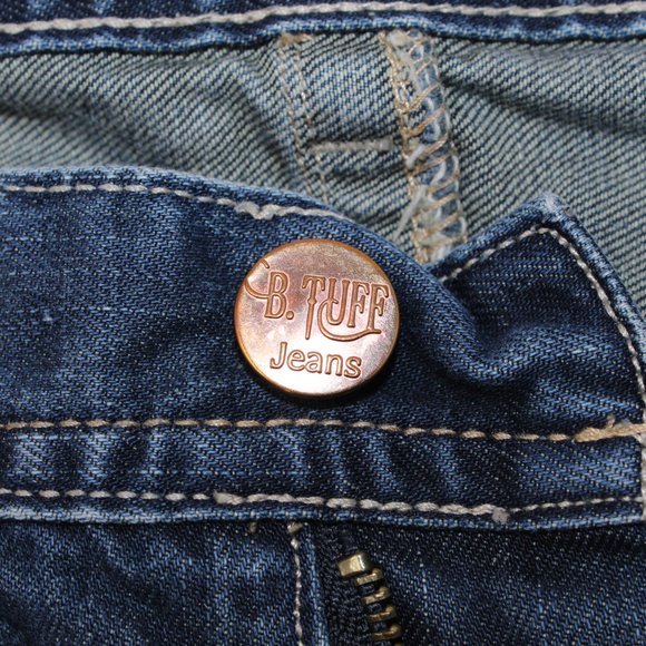 B. Tuff Distressed 5-Pocket Men's 32 x 34 Dark Was - Picture 11 of 14